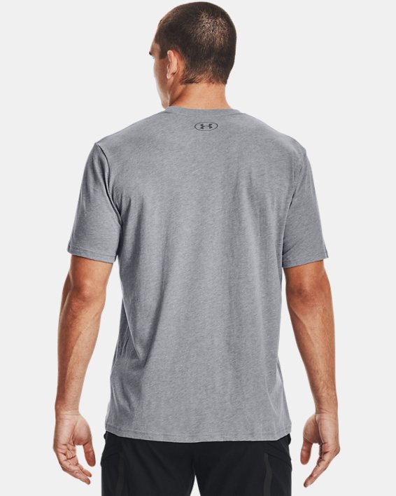 UA Sportstyle – Haut à manches courtes avec logo pour hommes, Gray, pdpMainDesktop image number 1
